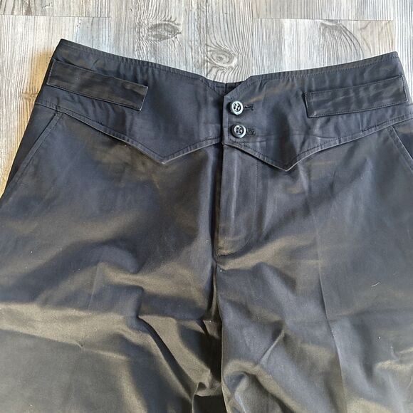 Mihoko Saito Black Dress Long Flare Pants Japanese Size 42 - Picture 2 of 11